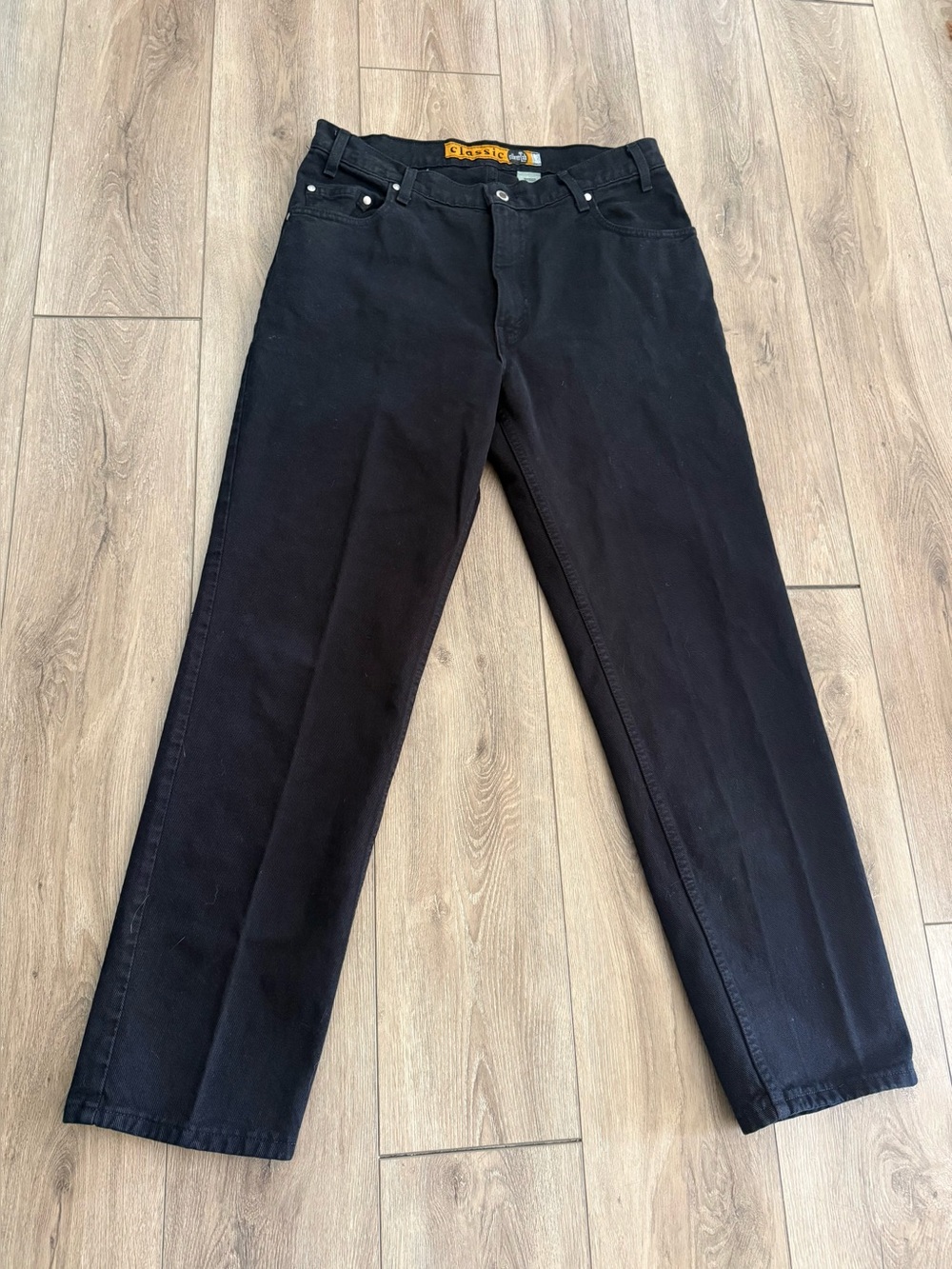 VINTAGE Levis Silvertab Jeans Mens 36x30 Black Denim Classic Straight Y2K 90s US